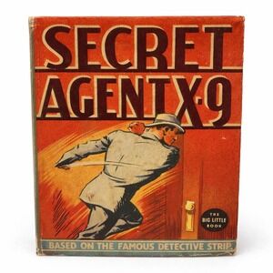 Vintage 1936 Secret Agent X-9 Big Little Book 1st Ed Whitman Charles Flanders VG